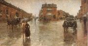 Childe Hassam Rainy Day oil painting